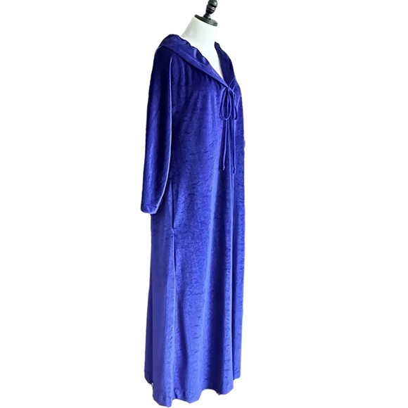 vintage Halston IV Dorian velour hostess dress caftan size large - Picture 3 of 14